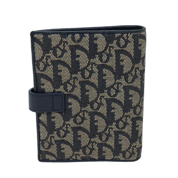Christian Dior Trotter Canvas Day Planner Cover Navy Auth 69722 - Picture 2 of 16